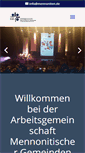 Mobile Screenshot of mennoniten.de